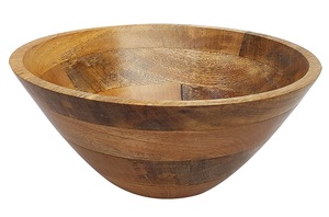 Tazón para servir de madera de acacia natural hecho a mano de alta calidad, fabricante líder, tazón hecho a mano de forma redonda antigua - Product Image 6