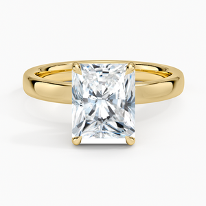 Original 14K oro laboratorio diamante certificado alto pulido 25mm ajuste perfecto anillo solitario banda regalo de aniversario para fiestas - Product Image 1