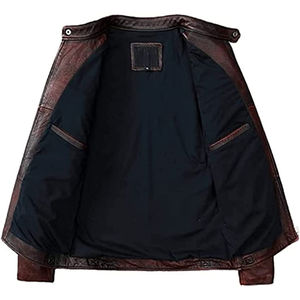 Chaqueta de montar de cuero genuino para hombre de dos colores blanco negro carreras para ropa deportiva invierno impermeable transpirable - Product Image 5