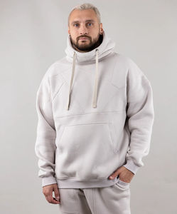 450GSM Boxy Heavyweight Drop Hombro Peso pesado Algodón Oversized Fleece Kanye West Sudadera con capucha - Product Image 1