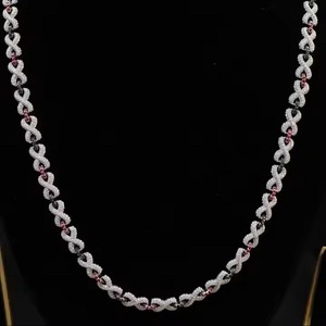 New Unisex Moissanite Diamond Iced Out Tennis Chain for Women & <b>Men</b> <b>Cross</b> Flower Design Necklace for 925 Sterling <b>Silver</b> - Product Image 5