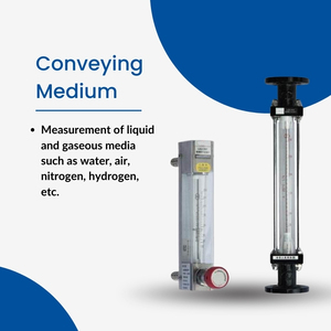 フロート型流量計金属管フロートロータメータフローメーター水液体用 - Product Image 3