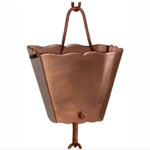 Cadena de Lluvia Decorativa de Estilo Moderno, Cadena de Lluvia de Aluminio Metálico Verde Antiguo, Decoración para Jardín, Hogar y Villa - Product Image 6