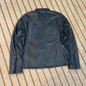 Veste en cuir véritable pour femme avec motif solide à fermeture éclair logo tissé pour la saison de printemps ou d'hiver - Product Image 4