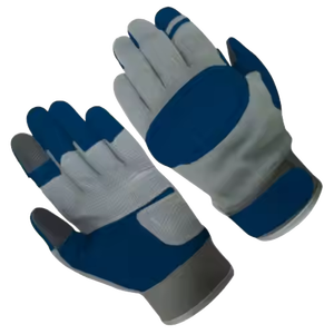 ถุงมือป้องกันการกระแทกหนังสังเคราะห์เสริมความแข็งแรงทนทานถุงมือนิรภัยส่วนบุคคลสำหรับงานก่อสร้าง - Product Image 2