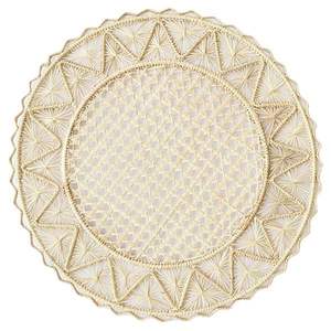 Posavasos de mimbre tejido redondo Natural de la mejor calidad al por mayor posavasos de ratán resistente al calor con soporte - Product Image 4