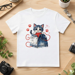 T-Shirt Unisex Oversize Personalizzata in Cotone 210GSM con Stampa DTG Frontale Logo Rose 100% Cotone - Product Image 1