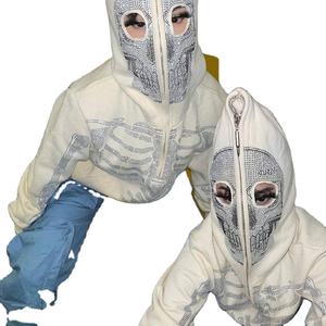 Sudadera con capucha transpirable de gran tamaño Y2K para mujer de alta calidad con patrón 3D, cuello con capucha de moda, logotipo personalizado, precio al por mayor - Product Image 2