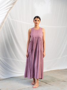 ชุดเดรสแขนสั้นคอวีลึกของผู้หญิงชุดเดรสแม็กซี่เดรสเอวสูงแบบผ่าข้าง - Product Image 4