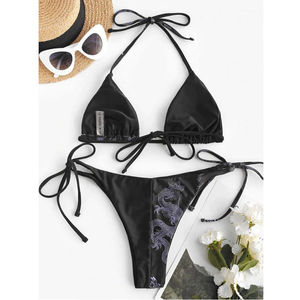 ชุดว่ายน้ำผู้หญิงลายมังกรแบบดันทรง ปี 2026 ขายส่ง ผ้าสแปนเด็กซ์/โพลีเอสเตอร์ แห้งเร็ว สำหรับใส่ไปชายหาด - Product Image 4