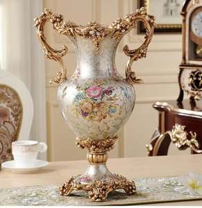 Pot de fleur de luxe pour la maison hôtel et restaurants vase décor à la maison couleur dorée métal fleur pot décoratif accessoires de décoration pour la maison - Product Image 2