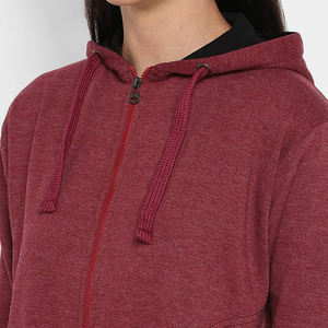 Sweat à capuche à manches longues pour femmes fermeture éclair personnalisée et impression de logo vêtements d'hiver avec capuche doublée - Product Image 6