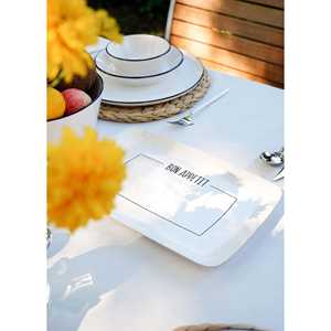 DAILY Tunes Rectangular Servicio Cerámica 34x25cm-DLY007 - Product Image 2