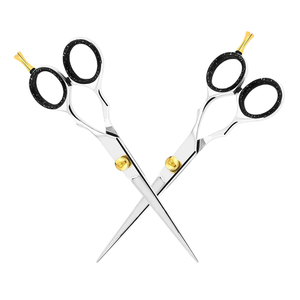 Ciseaux de coiffeur professionnels pour gaucher lame en alliage d'aluminium ciseaux amincissants à long manche en acier inoxydable pour les cheveux de Salon - Product Image 3