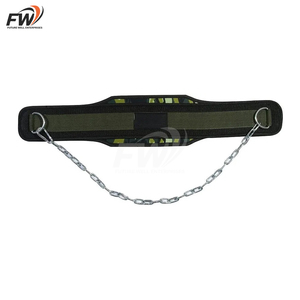 Cinturón de neopreno de alta calidad con cadena para levantamiento de pesas, entrenamiento, dominadas, soporte para cintura/spalda, antideslizante, ajustable y cómodo. - Product Image 6