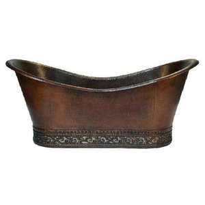 Baignoire en cuivre à prix réduit, design élégant avec finition antique en cuivre pour la décoration de la salle de bain - Product Image 2