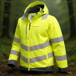 เสื้อแจ็คเก็ตทำงานสีเหลือง/เทาแบบมองเห็นได้ชัดเจน รุ่น ELYSEE ของ ENDOMAR - Product Image 3