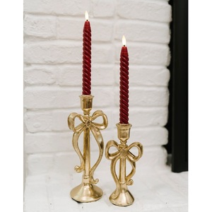 Porte-bougie en métal finition antique, support de bougie pour l'éclairage et la décoration de la maison, ensemble élégant de porte-bougie décoratif - Product Image 1