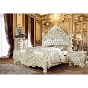 ชุดห้องนอนไม้มะฮอกกานีแท้สุดหรู รุ่น Caldera โครงเตียงควีนไซส์แกะสลักด้วยมือ สไตล์โมเดิร์นยุคกลาง ทนทาน สวยงาม เหมาะสำหรับวิลล่า - Product Image 1