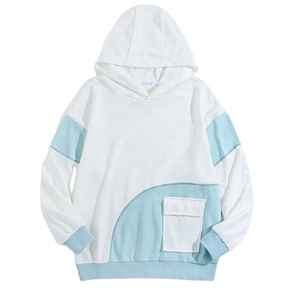 Sudadera con capucha informal para hombre, sudadera a la moda con estilo, ajustada, de gran tamaño, lisa, de lana sólida, 100% algodón, mezcla de poliéster - Product Image 1