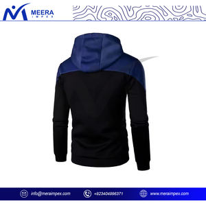 Sweat à capuche zippé en coton lourd 100% avec logo personnalisé pour hommes Techniques brodées surdimensionnées et respirantes Service OEM ODM disponible - Product Image 4