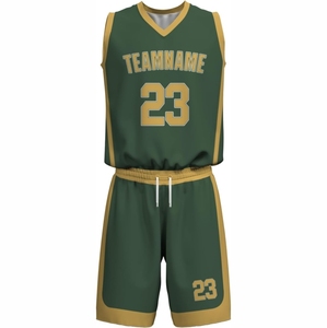 Uniforme de basket-ball pour vêtements de sport nouveau design tailles pour adultes vente en gros logo personnalisé/uniforme de basket-ball respirant en couleur - Product Image 2