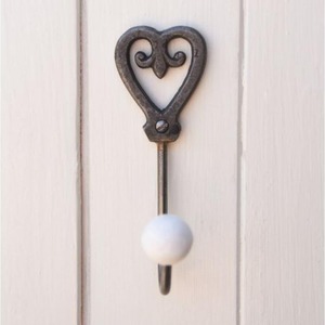 Gancho de pared de hierro con diseño de pájaro que agrega rústico encanto natural a los espacios de decoración de baño o cocina de entrada - Product Image 3