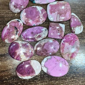 Piedras preciosas sueltas de cabujón de calcita de cobalto Rosa Natural de alta calidad personalizadas para la fabricación de joyas precio al por mayor - Product Image 1