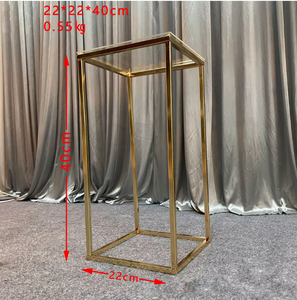 Centros de Mesa de Metal Dorado de Lujo para Bodas, Decoraciones de Mesa, Jarrones con Longitud Personalizable e Impresión Offset SPX Profesional - Product Image 5