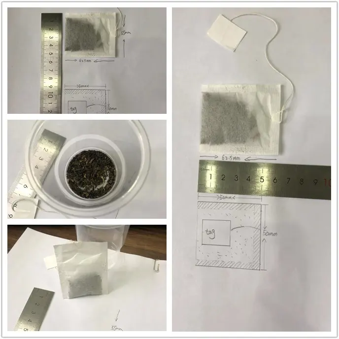 Máquina de envasado de bolsas de té cuadradas, máquina de embalaje de bolsas de té con filtro de papel, precio