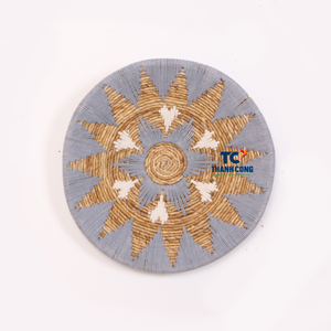 Venta al por mayor de decoración de pared de hierba marina hecha a mano en Vietnam colgante de pared tejido de alta calidad para la exportación e interiores de casas globales - Product Image 2