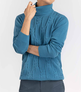 Sudadera de Hombre Ajustada de Diseño Personalizado, Nueva, Elegante, de Manga Larga, Transpirable, de Algodón, Tejida a Mano con Servicio OEM - Product Image 1