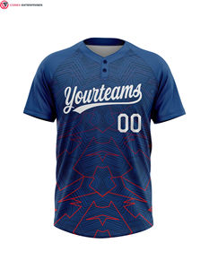 เสื้อเจอร์ซีย์ซอฟต์บอลแบบมีกระดุม2เม็ดสำหรับผู้หญิงเสื้อเบสบอลแห้งเร็ว - Product Image 6