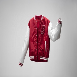 Chaquetas de béisbol de satén personalizadas de primera calidad, chaquetas de bombardero Starter Rider con estilo bordado para ropa de invierno informal - Product Image 4