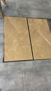 Azulejo de piso de cerámica marfil antideslizante de calidad superior para sala de estar, azulejo de porcelana pulido marrón 600x1200MM - Product Image 6