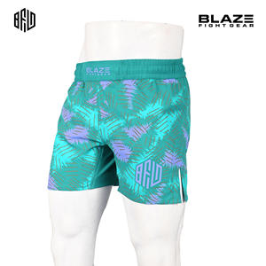 Personalizado MMA Boxing Shorts Hombres Cómodo Transpirable Bajo MOQ Gimnasio Uso Entrenamiento Estiramiento Característica Patrón Decoración - Product Image 6