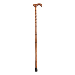 Bastón de Madera con Mango de Latón para Hombre y Mujer, Mango Cómodo, Bastones Decorativos de Madera - Product Image 1