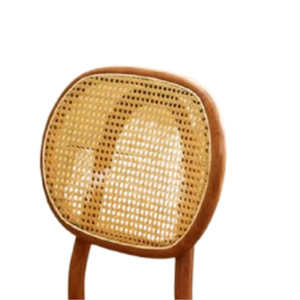 Silla de jardín minimalista de madera maciza tejida de ratán real con material de alta calidad para muebles del hogar - Product Image 5