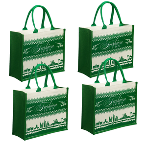 Venta al por mayor TUYET DUNG Logo Impreso Yute Reutilizable Personalizado Mango Personalizado Bolsas de Compras Cierre de Cremallera JB4 Modelo Hecho Vietnam - Product Image 6