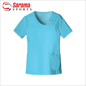 Uniformes Médicos Personalizados de Color Naranja Mandarina para Hombre, Uniformes para Personal Hospitalario Más Vendidos al por Mayor - Product Image 3