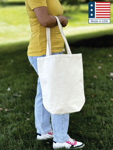 Liberty Canvas Tote <b>Bag</b> <b>Medium</b> Size Long Handle Top Handle Made in USA Everyday Gusseted - Product Image 2
