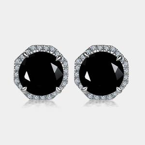 Black Onyx Gemstone Stud <b>Earrings</b> Jewelry for Women Silver Boho Style Jewelry 925 Sterling Silver Trending <b>Handmade</b> <b>Earrings</b> - Product Image 1