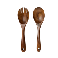 Indiase Groothandel Houten Salade Servers Hout Middelpunt Groenten En Fruit Pasta Servers