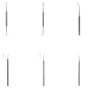 Rotadores de núcleo de lente Kirby Lens Expressor Hook Double Jaffe-bechert, rotadores de núcleo de lente Clayman en ángulo, punta en forma de V - Product Image 1