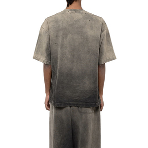 Camisetas Unisex desgastadas de verano 2025 personalizadas, camisetas cómodas transpirables de algodón de talla grande, camisetas desgastadas Vintage en bruto Oem - Product Image 5