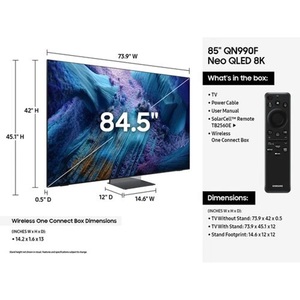 Téléviseur intelligent Neo QLED authentique QN75QN990F 75 pouces 8K en noir graphite - Product Image 4