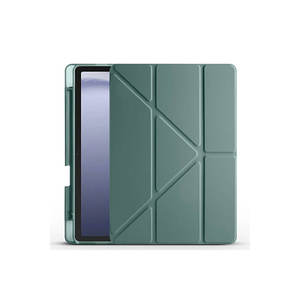 Étui pliable vert foncé Netzy pour Galaxy Tab A9, housse de protection avec compartiment pour stylet et support - Product Image 1
