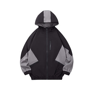 Vente en gros de vêtements d'eau à la mode Veste coupe-vent imperméable à capuche pour hommes et femmes - Product Image 1