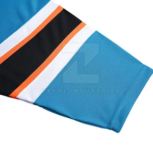 เสื้อเจอร์ซี่ฮ็อกกี้น้ำแข็งผ้าโพลีเอสเตอร์100% แบบกำหนดเอง-ระบายอากาศได้ดีเป็นมิตรกับสิ่งแวดล้อม - Product Image 4