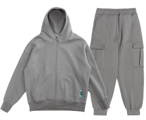 ชุดวอร์มของผู้ชายผ้าขนแกะแบบมีฮู้ดขนาดใหญ่พิเศษสำหรับ500Gsm ฤดูใบไม้ร่วงฤดูหนาว2025 - Product Image 6